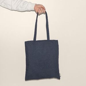 EgotierPro 50648 - 100% Recycled Cotton Long Handle Bag TELL