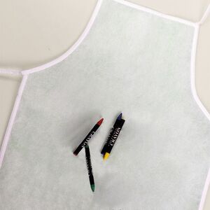 EgotierPro 53045 - Childrens RPET Apron with Crayons Set COOKER