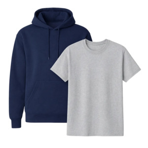 Gildan 2-dílný balíček: Heavy Blend Hoodie 18500 + Heavy Cotton Tričko 5000